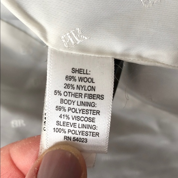 DONATED: Banana Republic Houndstooth Coat - Picture 8 of 9